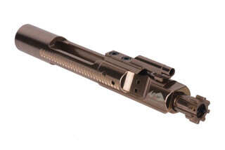 Cryptic Coatings Mystic Bronze AR-15 bolt carrier group uses a standard 5.56 NATO magnetic particle inspected bolt assembly